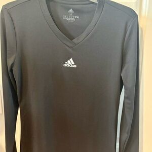 Adidas Primegreen V-Neck Shirt in Black